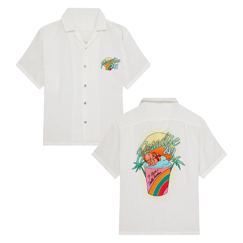 Official 7 Collection Merch 7 Eleven Paradise 24 7 Hawaiian Shirt Stepdad Gifts For Father's Day
