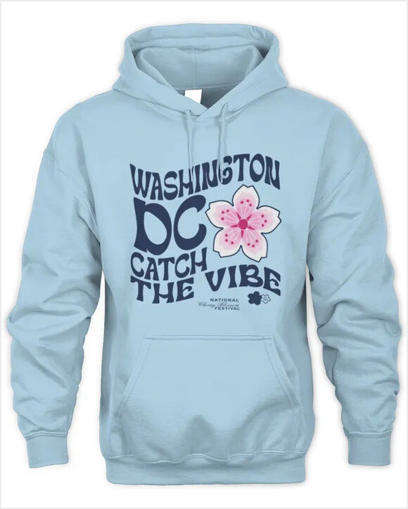 Official Cherry Blossom Merchandise Cry Blossom Catch The Vibe Washington DC Hoodie Gifts For Sister Official Cherry Blossom Merchandise Cry Blossom Catch The Vibe Washington DC Hoodie Gifts For Sister