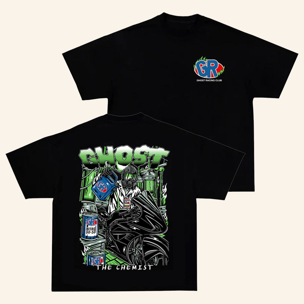 Official Ghost Racing Merch Store Shop The Chemist Shirt Black Official Ghost Racing Merch Store Shop The Chemist Shirt Black