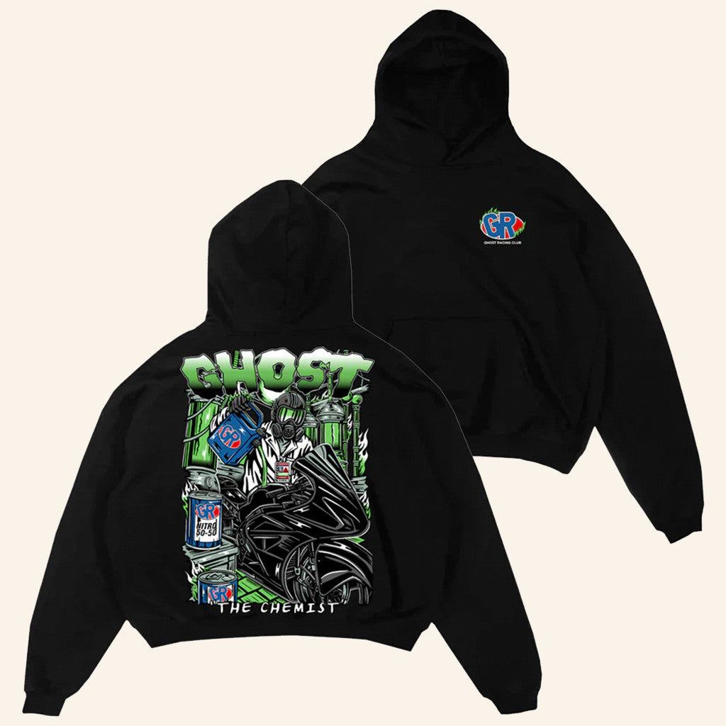 Official Ghost Racing Merch Store The Chemist Black Hoodie Official Ghost Racing Merch Store The Chemist Black Hoodie