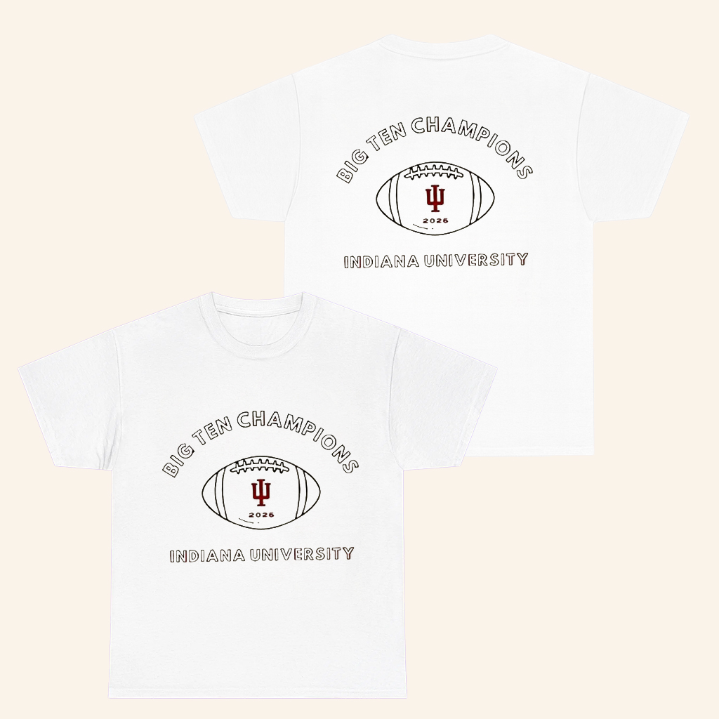 Official Indiana University Big Ten Championship 2025 T-Shirt Gifts For Football Lovers Official Indiana University Big Ten Championship 2025 T-Shirt Gifts For Football Lovers