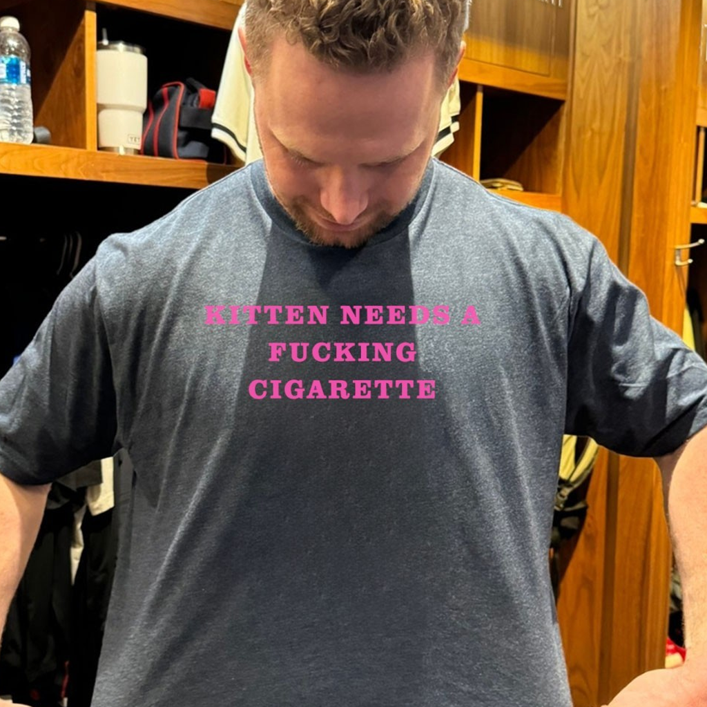 Official Kitten Needs A Fucking Cigarette Shirt Unique Gift For Brother