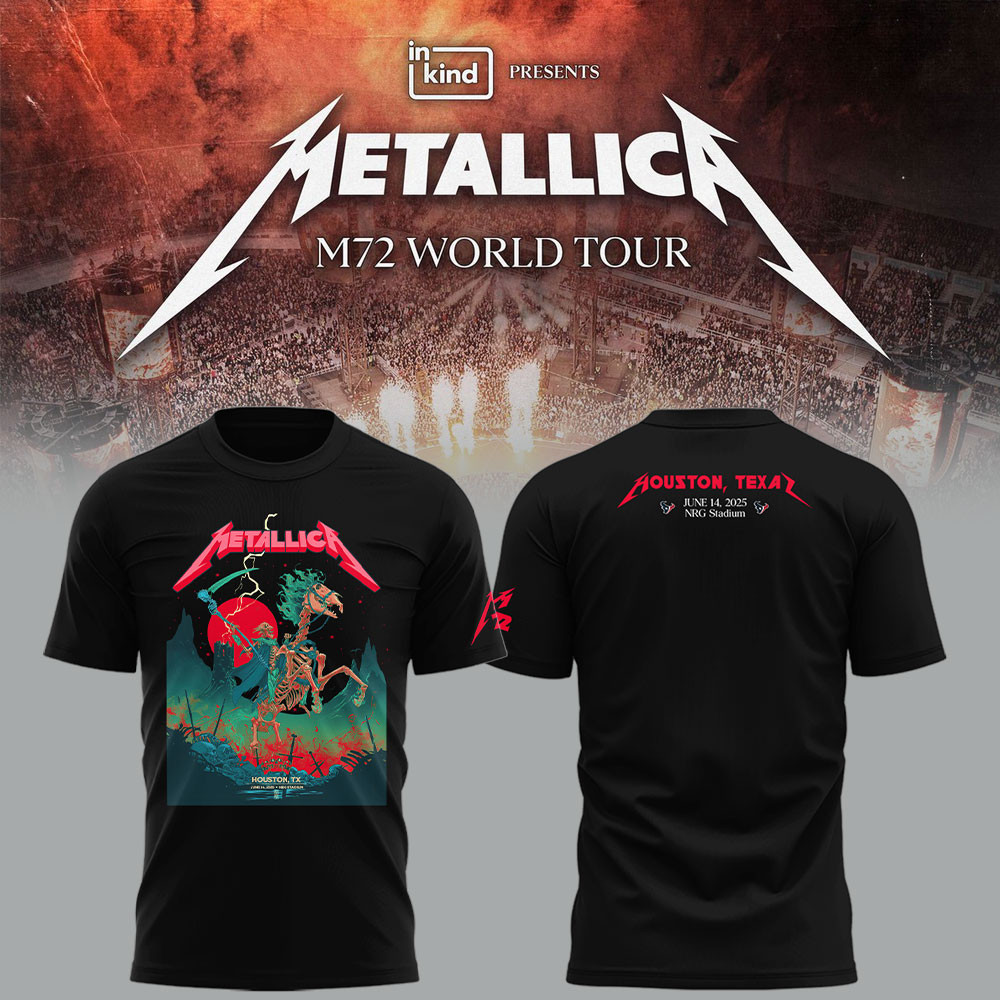 Official Metallica M72 Houston Concert Shirt Texas Tour Date Merch Best Gift For Metallica Fans