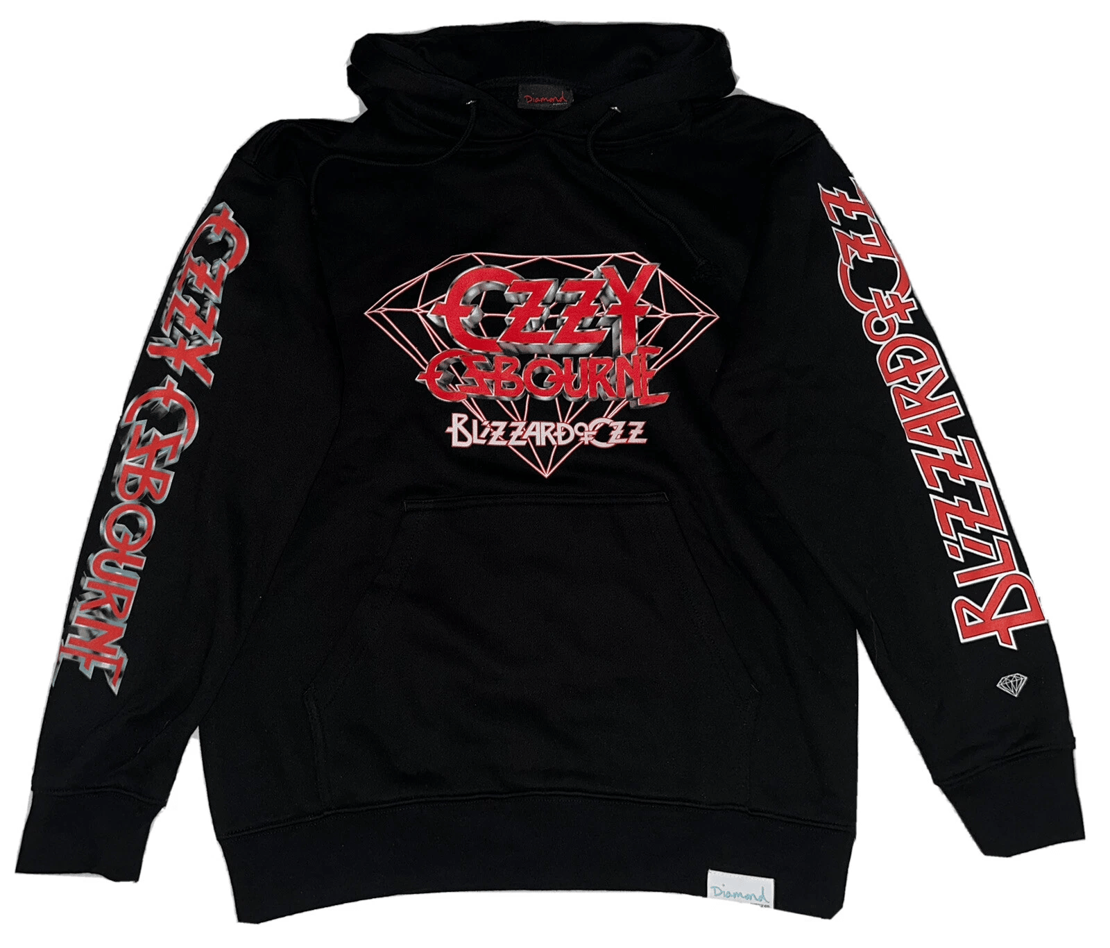 Official Ozzy Osbourne Merch Diamond Supply X Ozzy Osbourne Blizzard Of Ozz Hoodie Gifts For Him