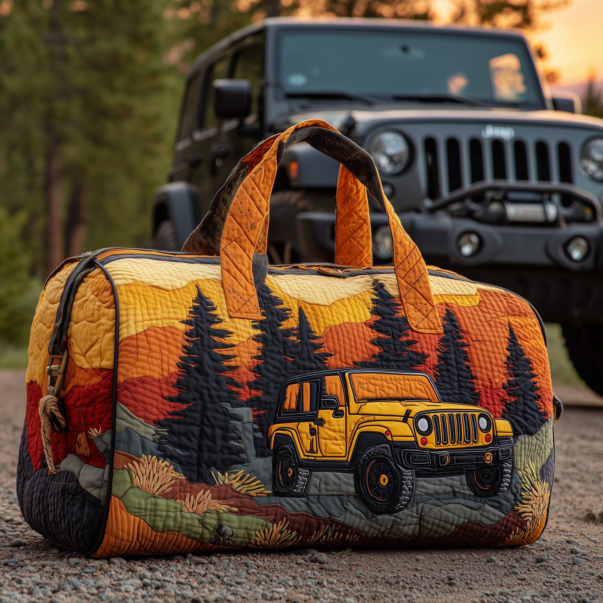 Offroad Dreams Quilted Duffle Bag Back To School Essential