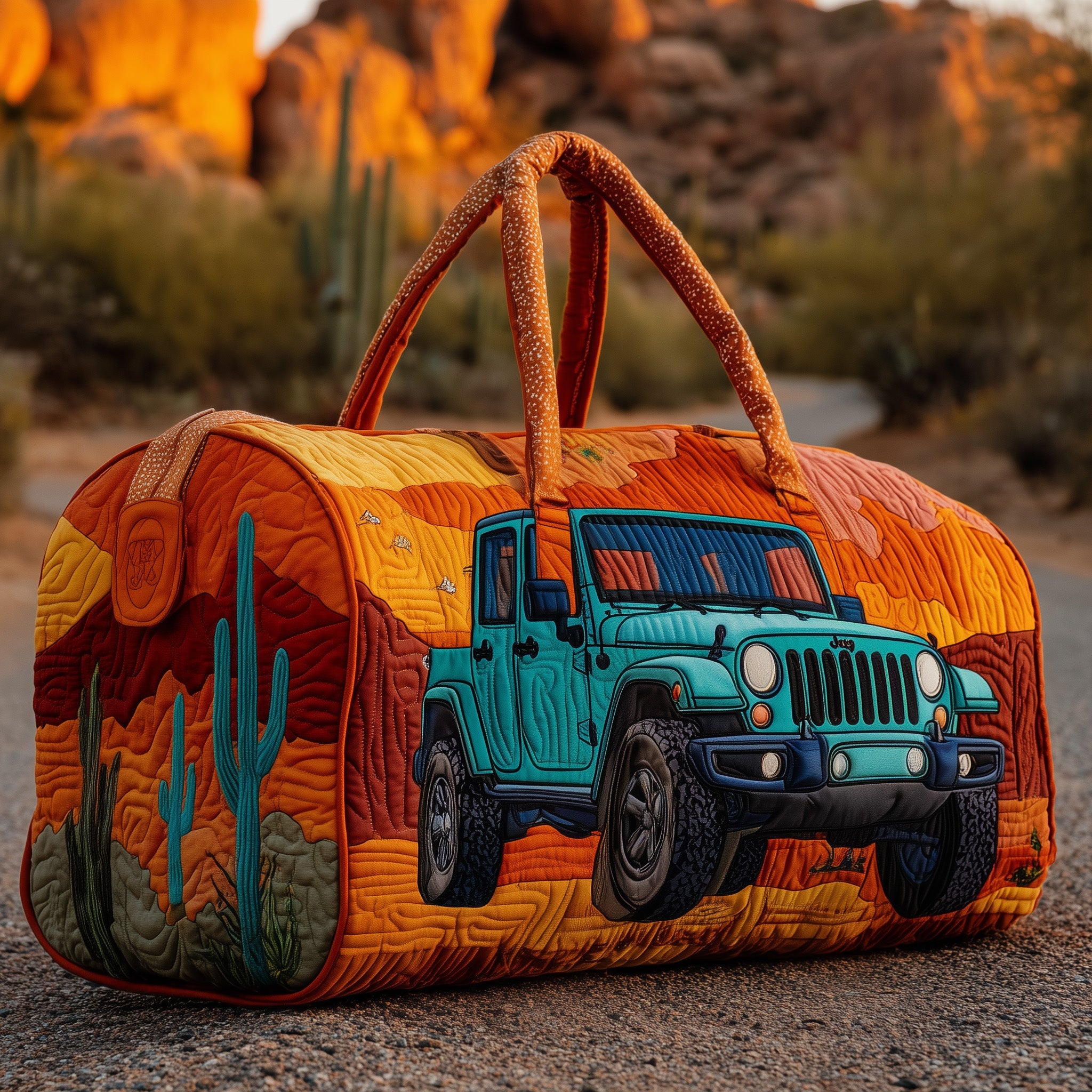 Offroad Dreams Quilted Duffle Bag Graduation Gift Idea
