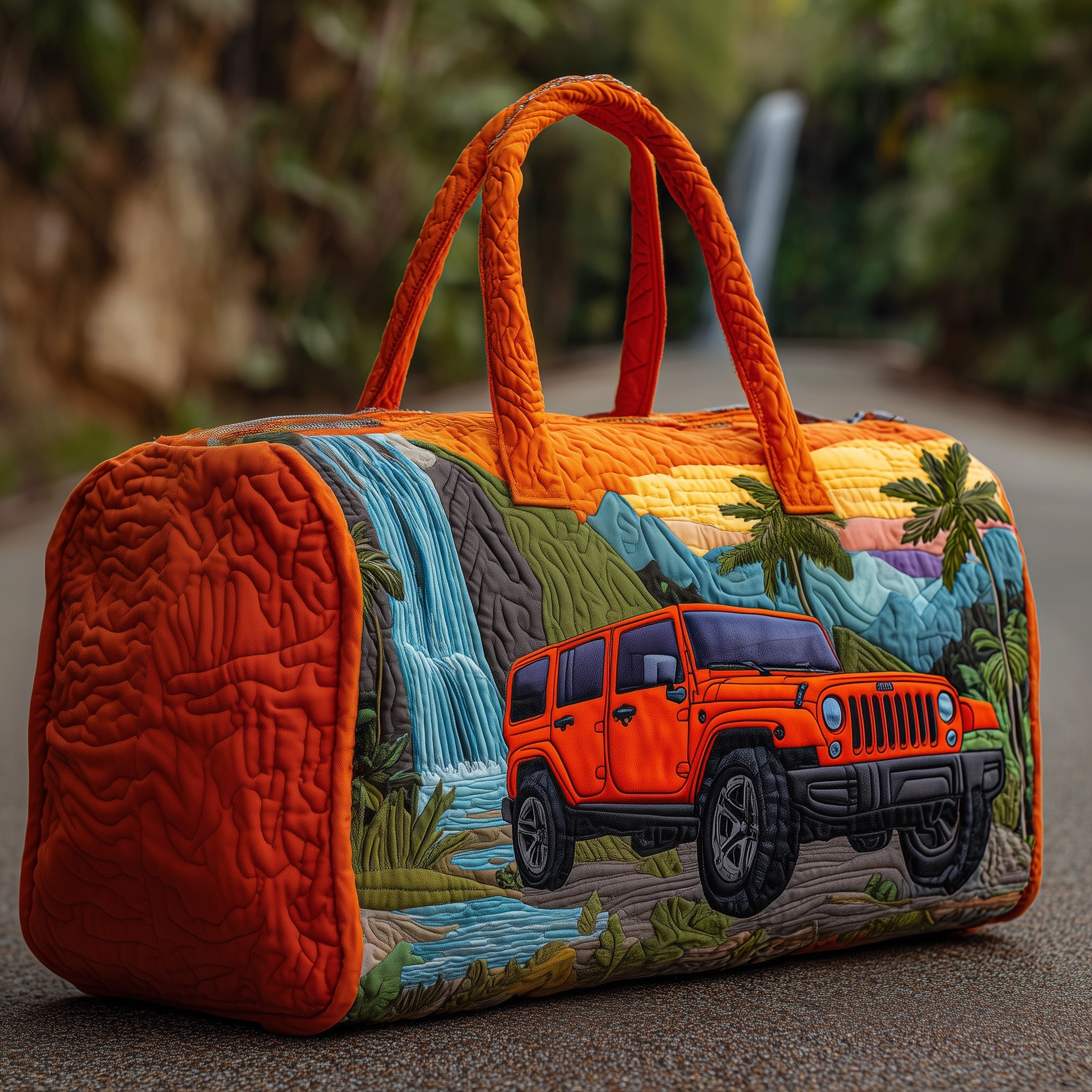 Offroad Dreams Quilted Duffle Bag Halloween Gift Idea