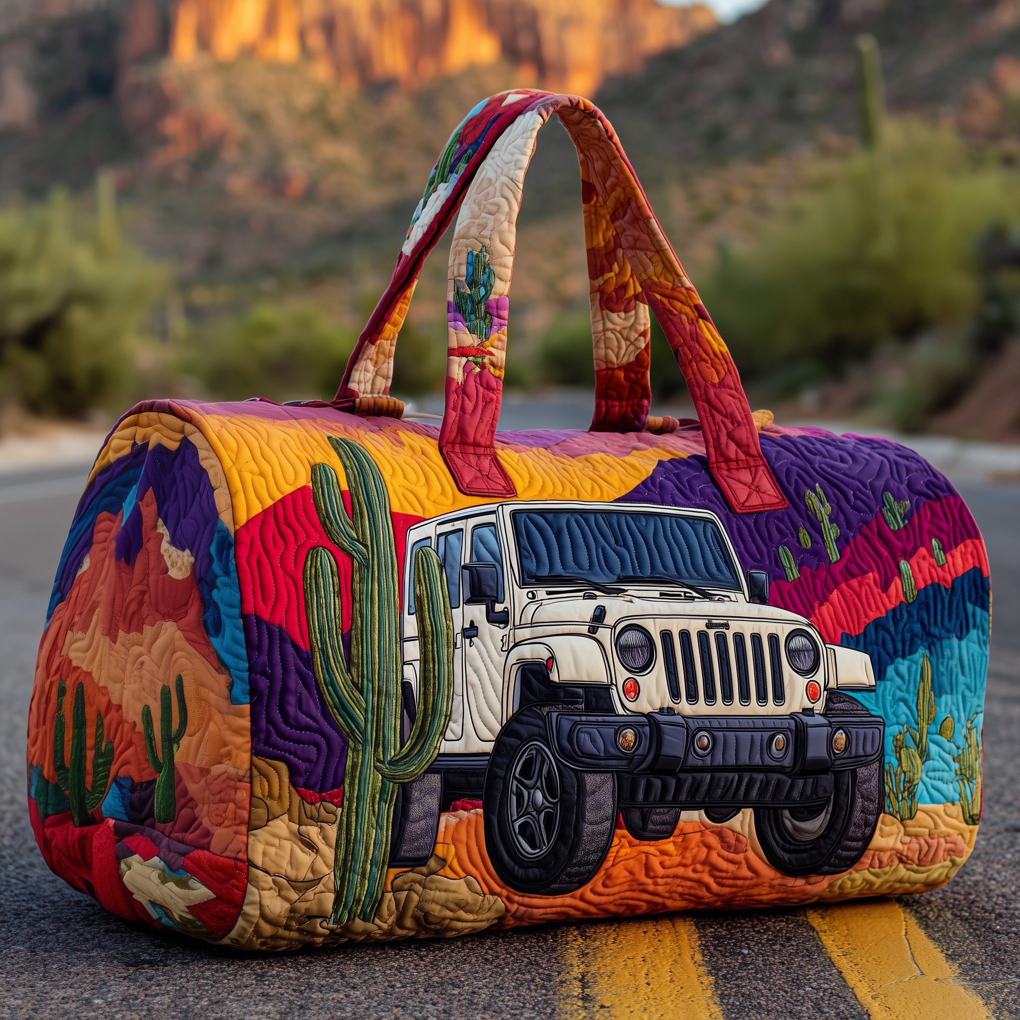 Offroad Dreams Quilted Duffle Bag Mother's Day Gift Idea