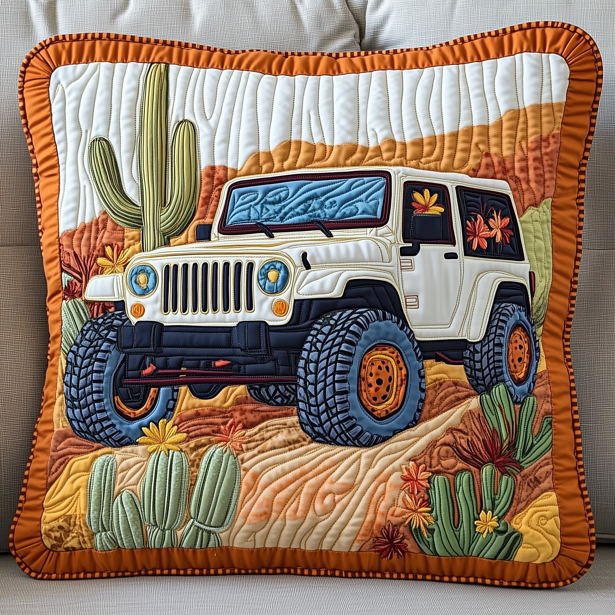 OffRoad Legends Quilted Pillow Case Pillow Protector CoverGift Ideas For Jeep Owners