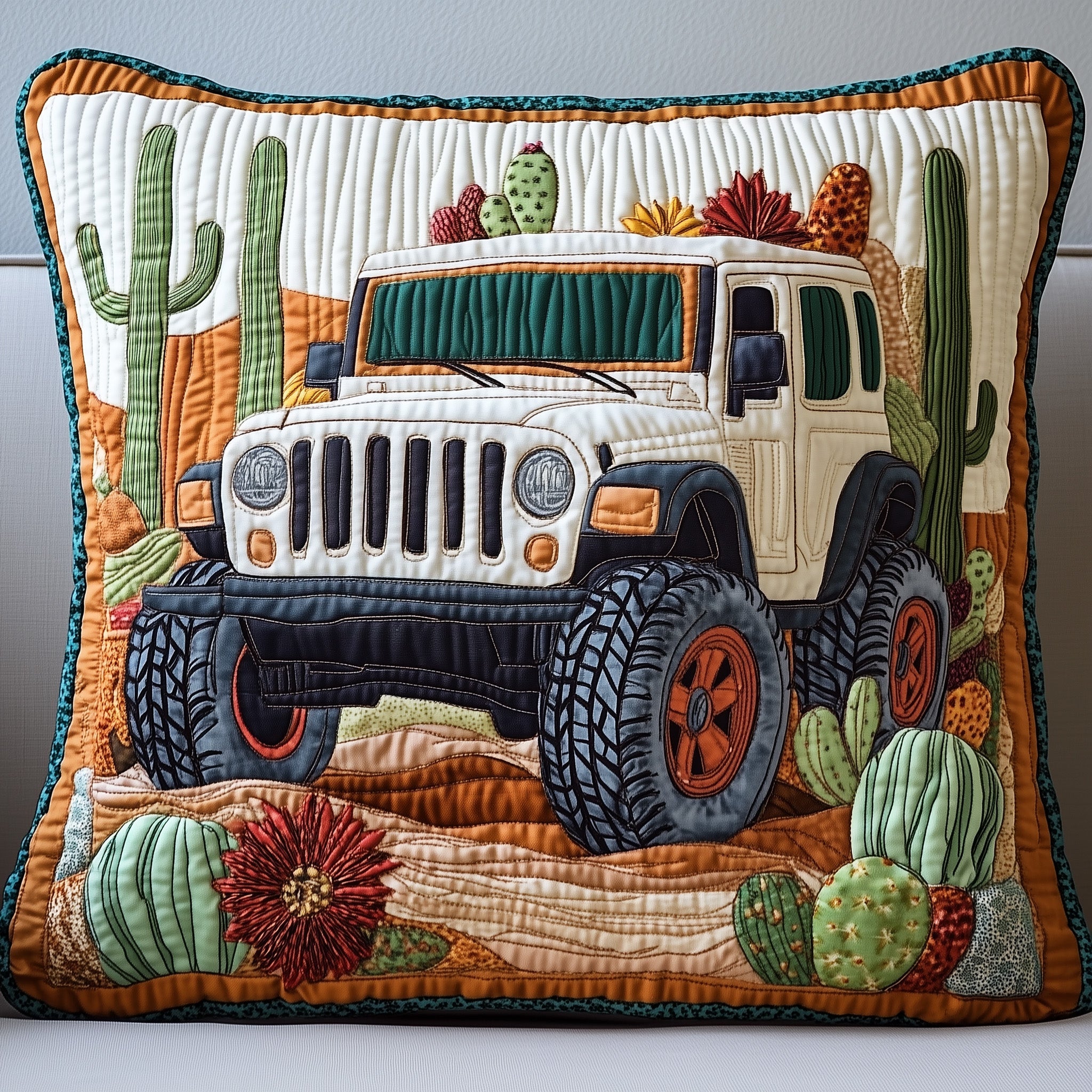 OffRoad Legends Quilted Pillow Case Pillow Protector CoverGifts For Jeep Lovers