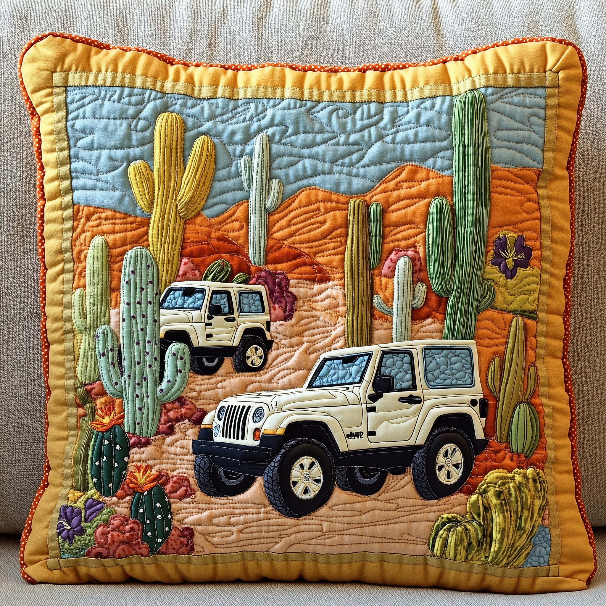 OffRoad Legends Quilted Pillow Case Pillow Protector CoverJeep Christmas Gifts