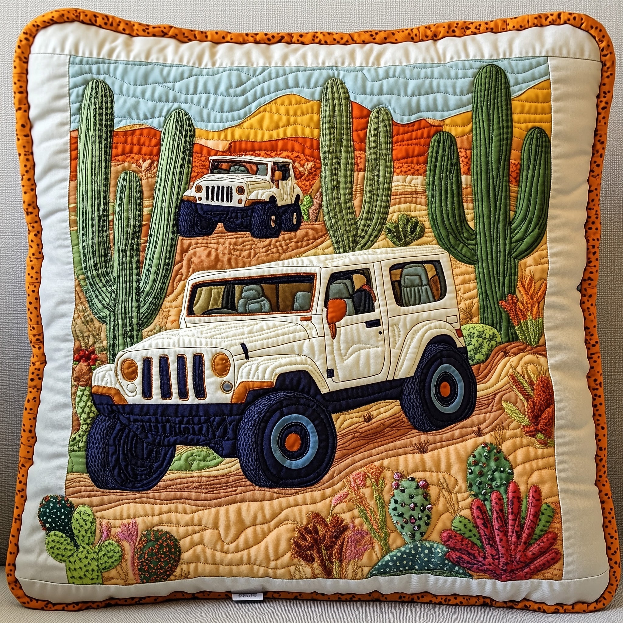 OffRoad Legends Quilted Pillow Case Pillow Protector CoverPresents For Jeep Owners
