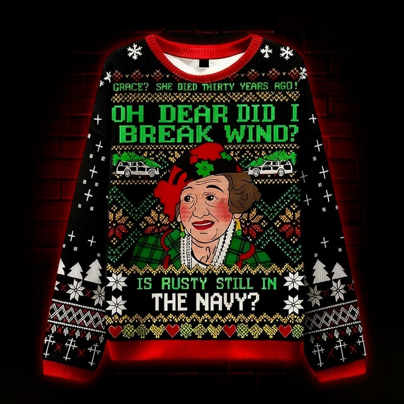 Oh Dear Did I Break Wind Ugly Christmas Sweater Funny Christmas Jumpers Gifts For Her