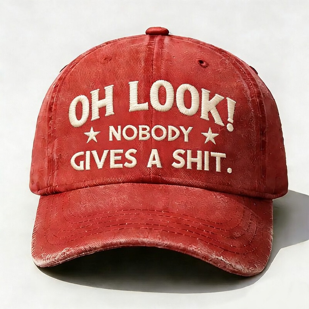 Oh Look Nobody Gives A Shirt Baseball Cap Funny Dad Merch Gift For Father
