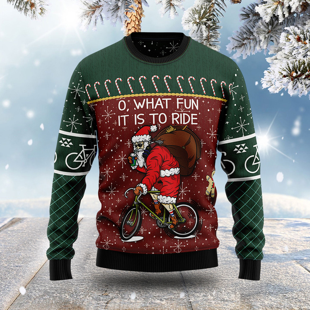 Oh What Fun It Is To Ride Ugly Christmas Sweater Christmas Gifts For Father