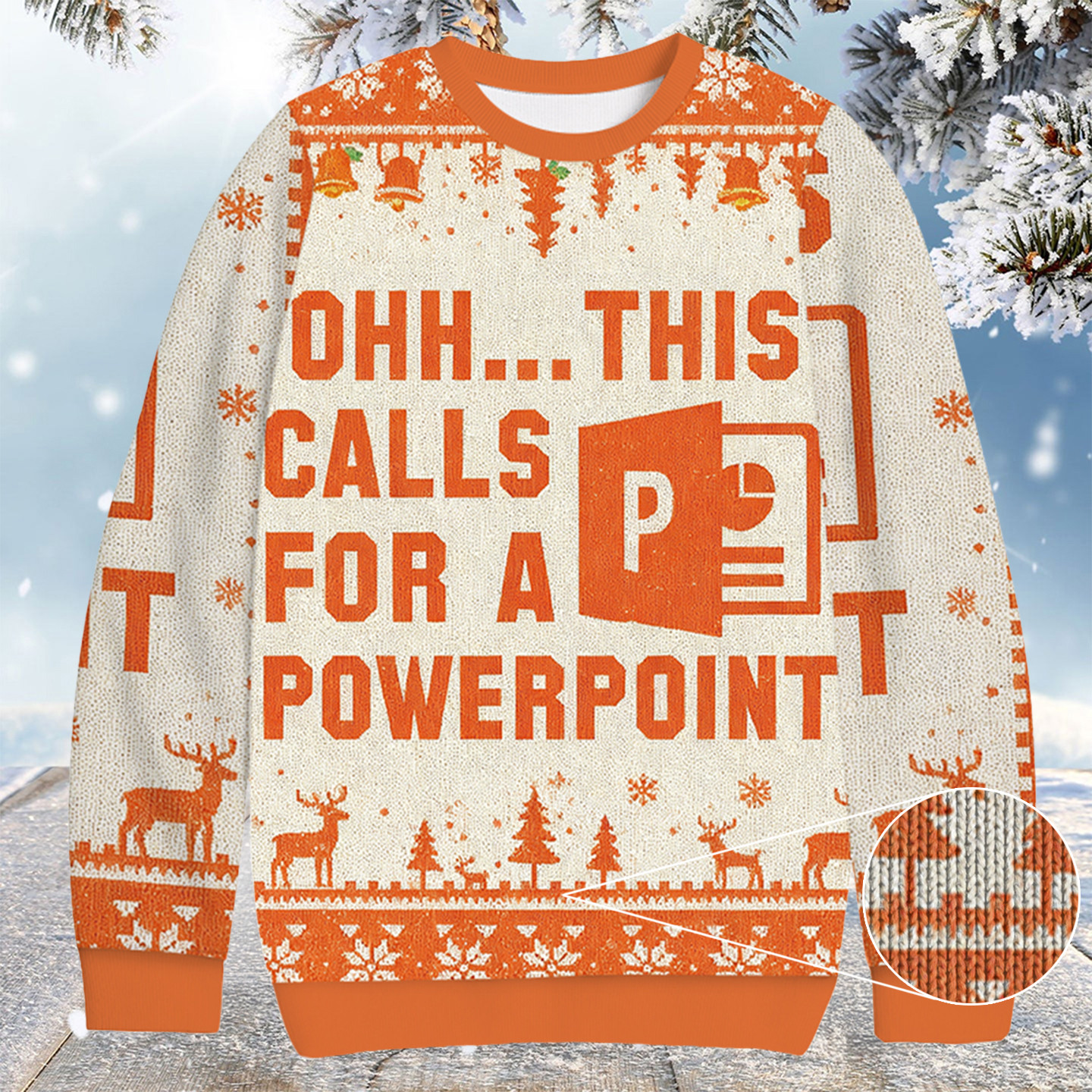 Ohh This Calls For A Powerpoint Christmas Ugly Sweater Cool Christmas Gifts