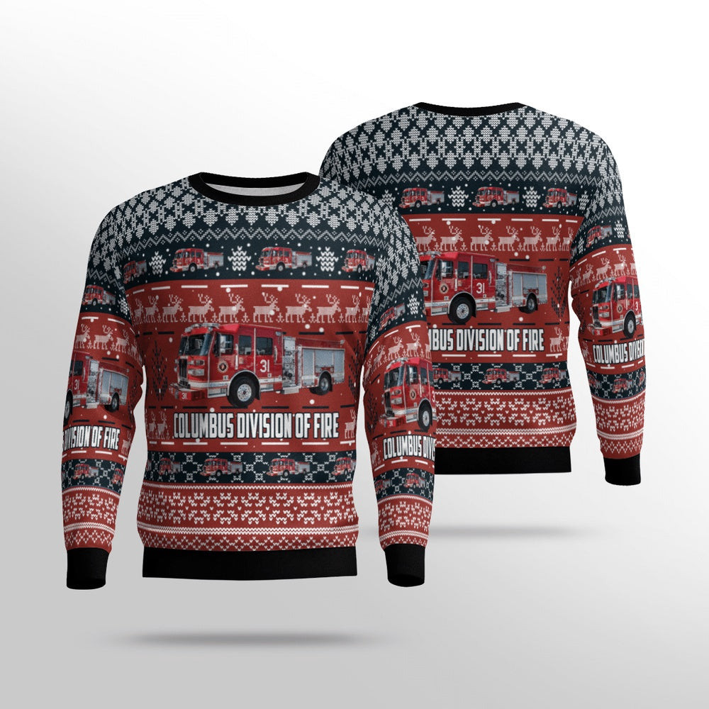 Ohio Columbus Division Of Fir Christmas Unisex Sweaters Gift For Christmas