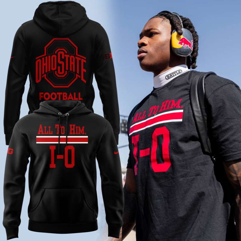 Ohio Football All To Him Black Hoodie Gift For Fans