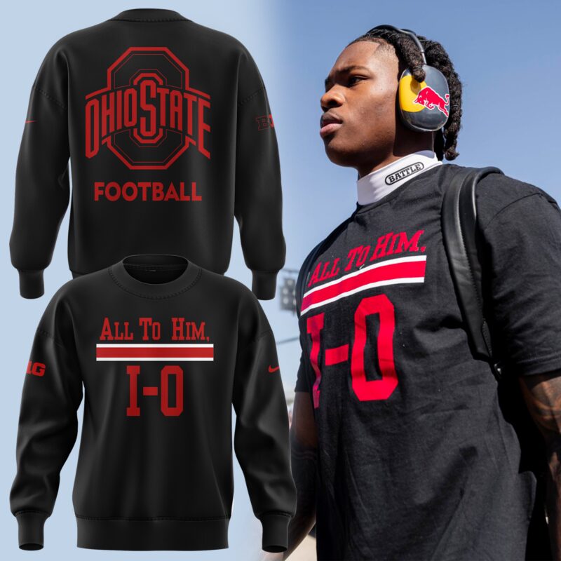 Ohio Football All To Him Black Sweatshirt Best Gift Ideas For Fans