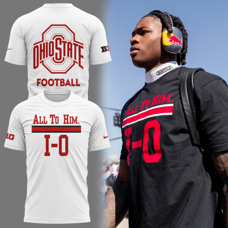 Ohio Football All To Him White T-Shirt Best Gift For Fan