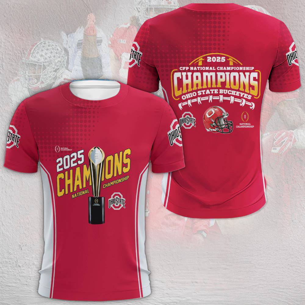 Ohio State Buckeyes 2025 CFP National Champions Shirt Gift For Football Fan