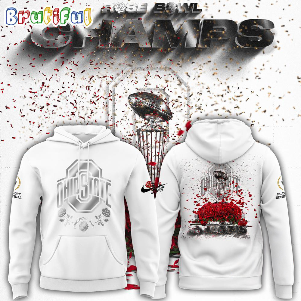 Ohio State Buckeyes Champions Rose Bowl 2025 New Design Hoodie Presents For Football Lovers