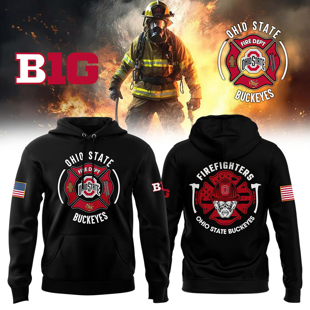 Ohio State Buckeyes Firefighter Appreciation NCAA Hoodie Presents For Football Lovers