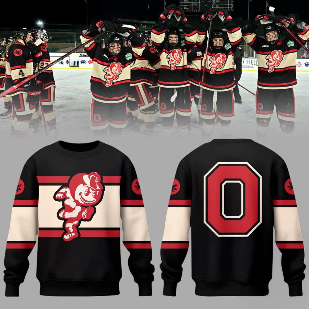 Ohio State Buckeyes Hockey NCAA Limited Frozen Confines 2025 Sweatshirt Gifts For Hockey Fan