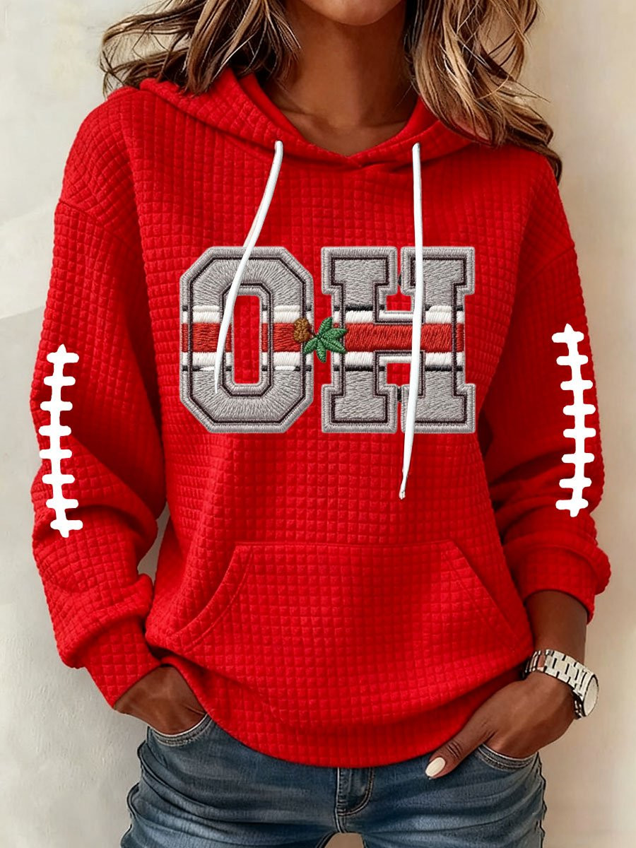 Ohio State Buckeyes Merch Football Hoodie Ohio State Hoodie Football Fan Gifts