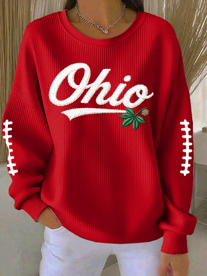Ohio State Buckeyes Merch Football Sweatshirt Game Day Sweatshirt Great Football Presents