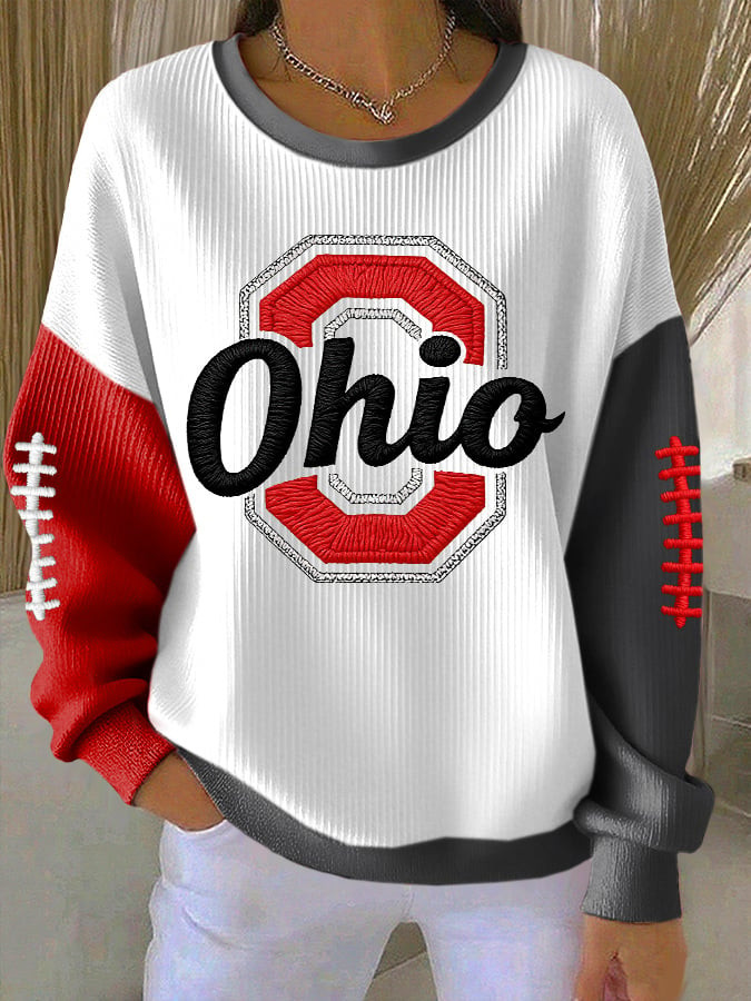 Ohio State Buckeyes Merch Football Sweatshirt Ohio State University Apparel Football Fan Present