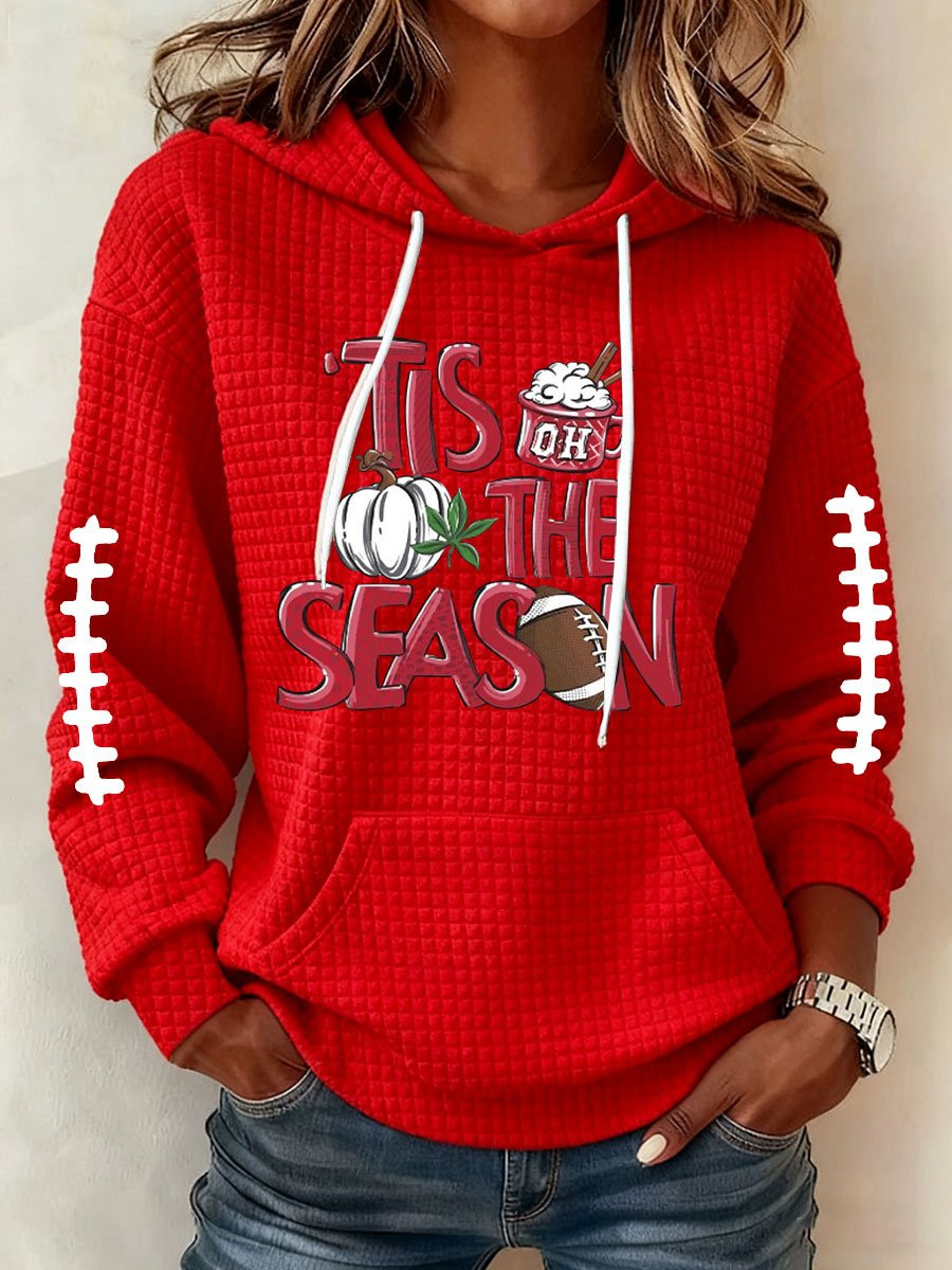 Ohio State Buckeyes Merch Hoodie Tis The Season Football Clothing Gifts For Sport Lovers