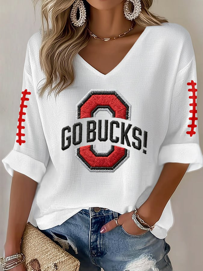 Ohio State Buckeyes Merch Long Sleeve Shirt Go Bucks Ohio State Football Apparel Football Gifts