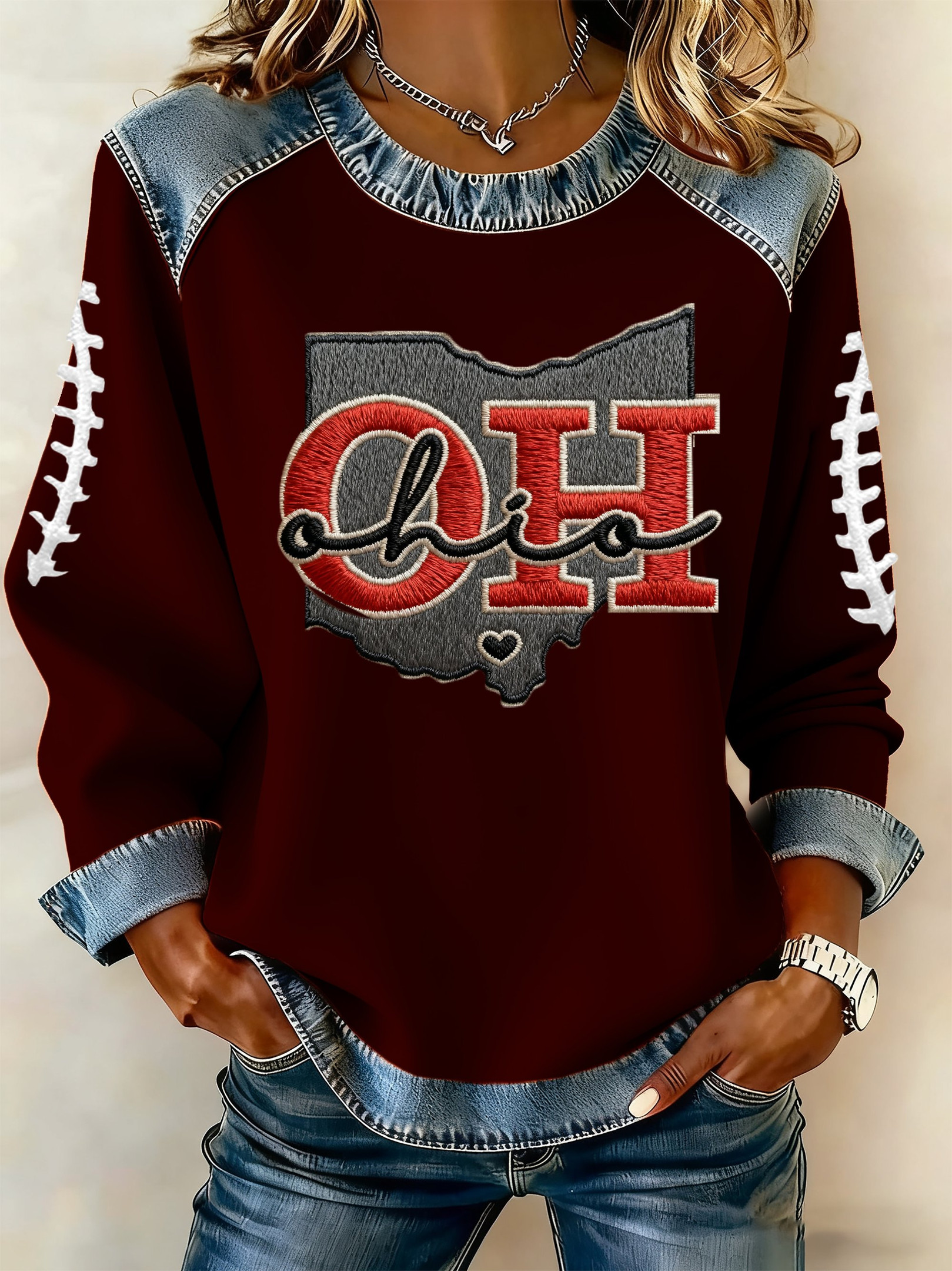 Ohio State Buckeyes Merch Sweatshirt Football Clothing Gifts For Football Players