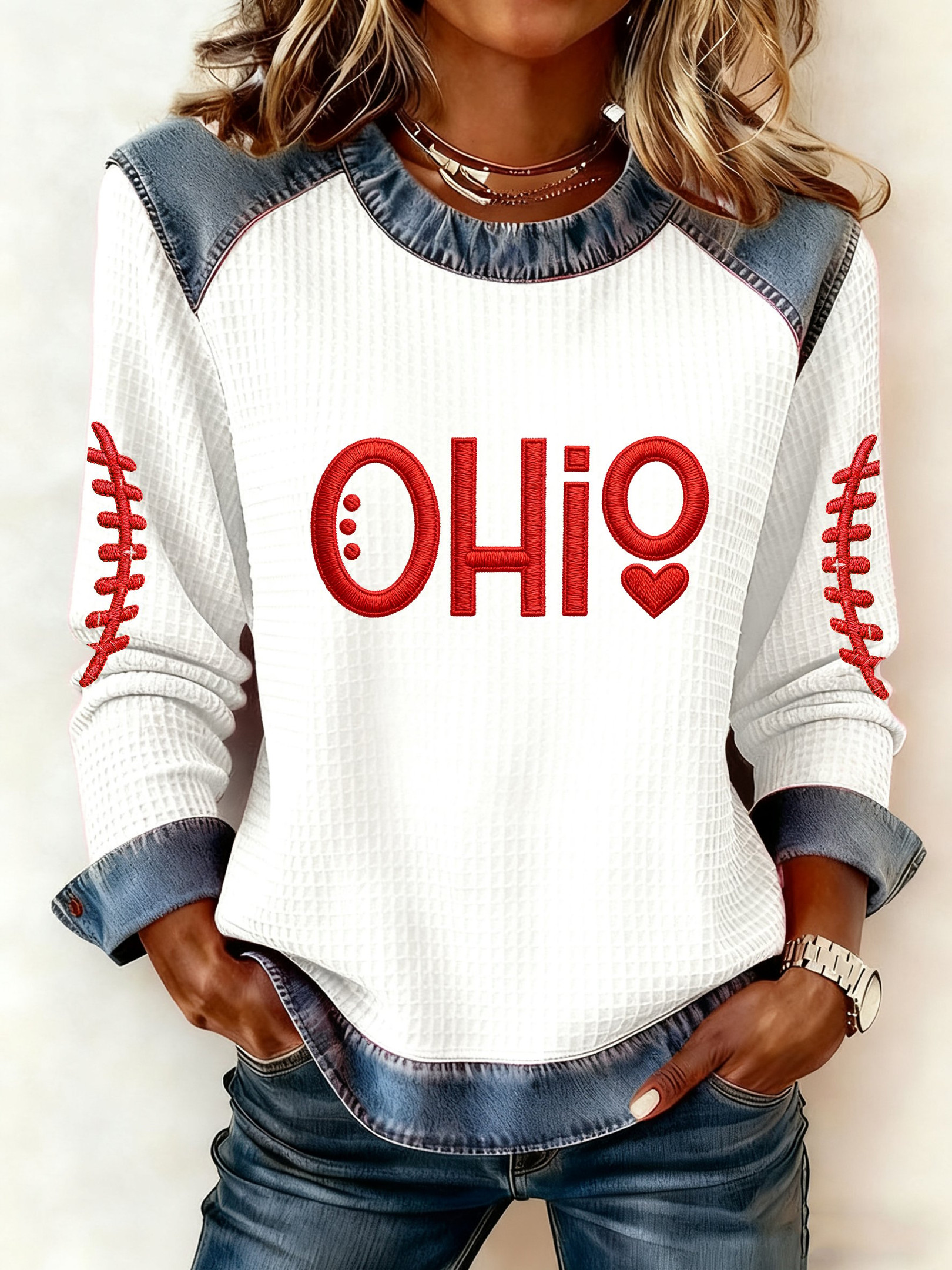 Ohio State Buckeyes Merch Sweatshirt Love Ohio Football Apparel Unique Football Gifts