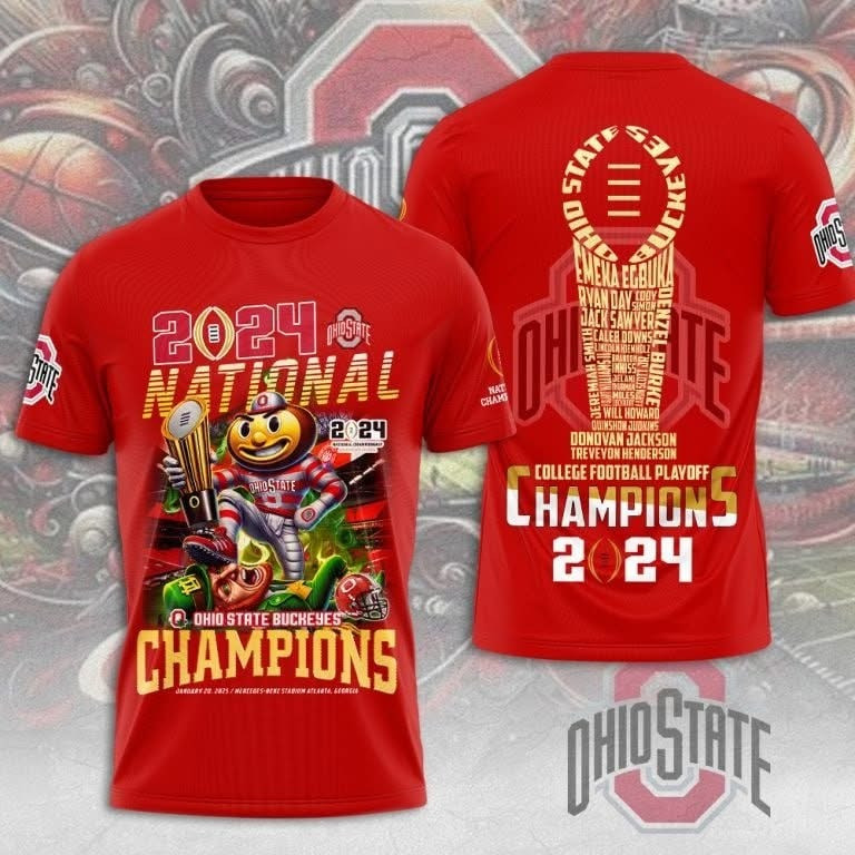 Ohio State Buckeyes National Champions Shirt 2025 Merch Best Gift For Football Fans