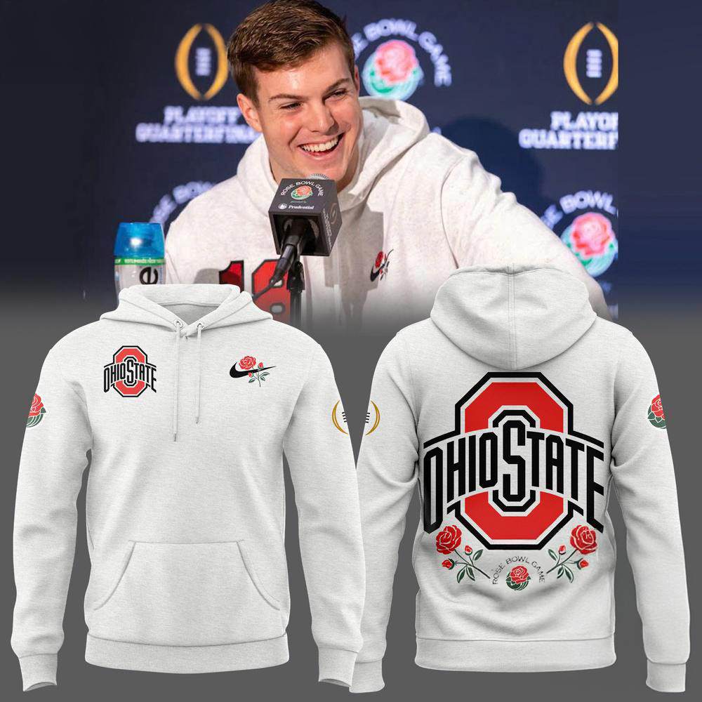 Ohio State Buckeyes x Rose Bowl Hoodie Best Gifts For Football Fans