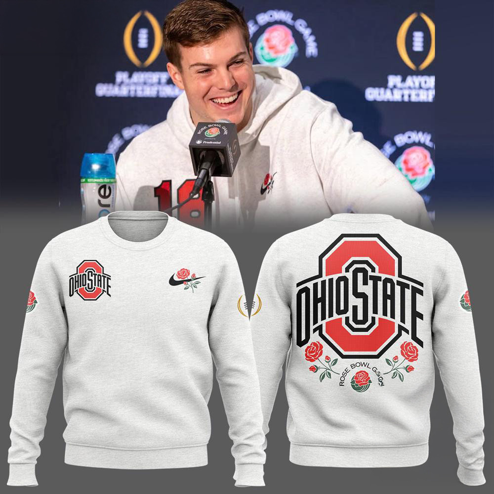 Ohio State Buckeyes x Rose Bowl Sweatshirt Best Gifts For Football Fans