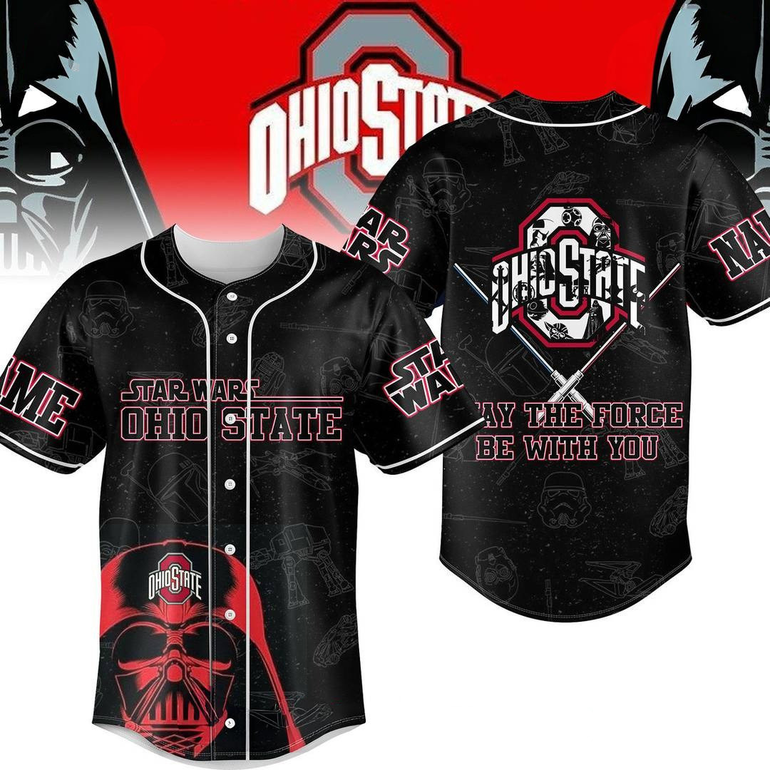 Ohio State Buckeyes x Star Wars Special Baseball Jersey Gift Ideas For Baseball Fans