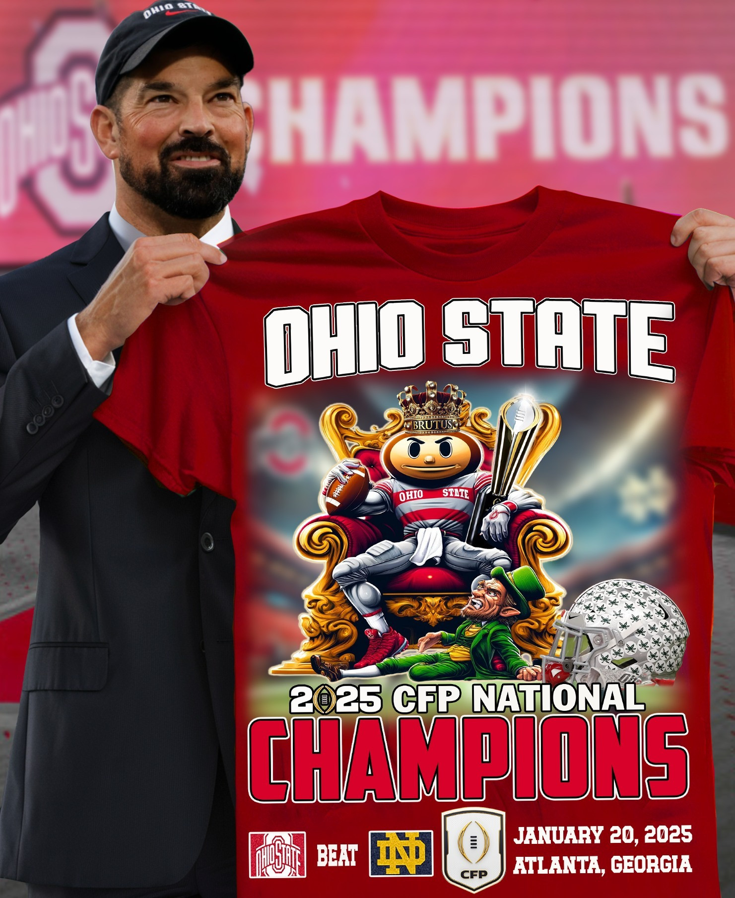 Ohio State CFP National Champions Shirt 2025 Football Ohio State Buckeyes Merch Apparel