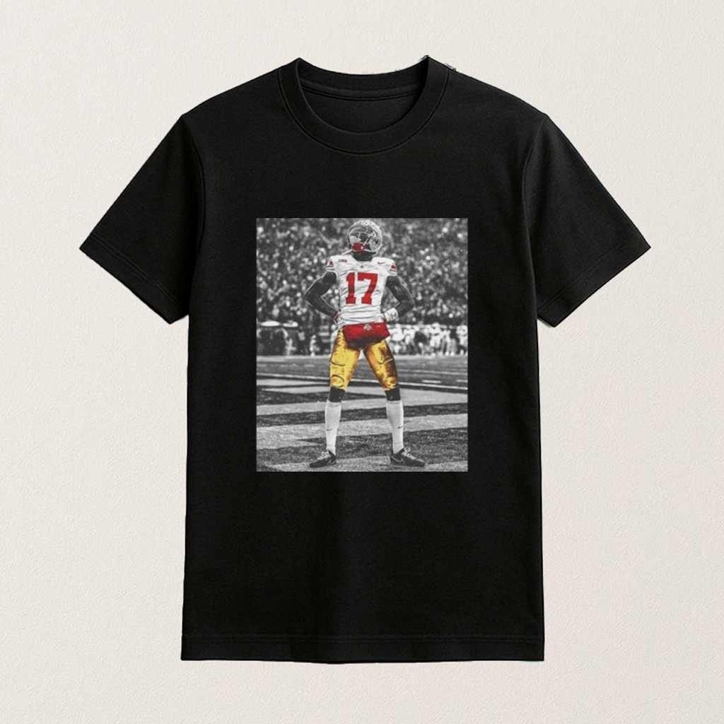 Ohio State Football Carnell Tate Standing Shirt Presents For Football Lovers Ohio State Football Carnell Tate Standing Shirt Presents For Football Lovers