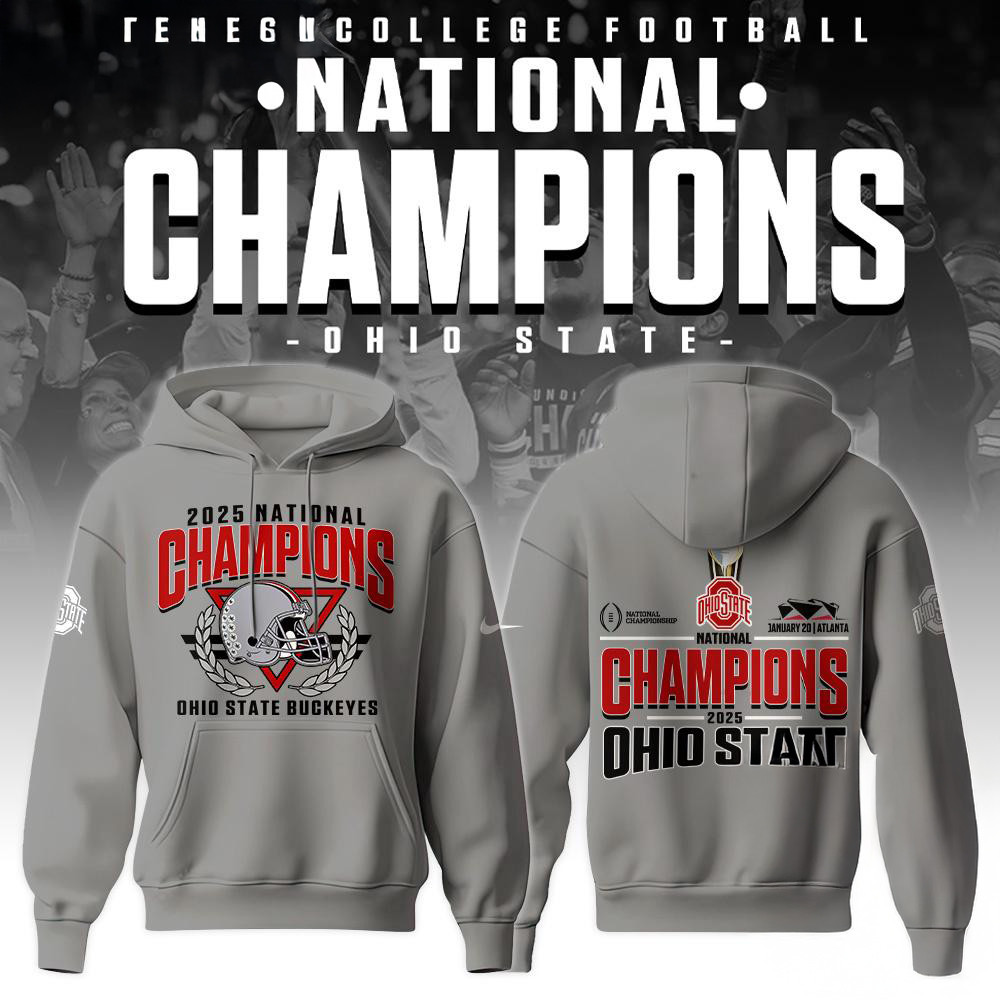 Ohio State Football National Champions 2025 Hoodie Football Fan Gifts For Him