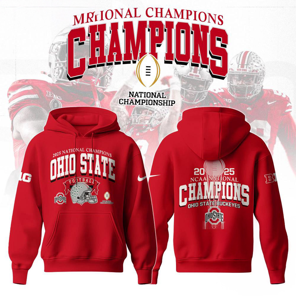 Ohio State Football National Champions 2025 Hoodie Gift Ideas For Football Fan