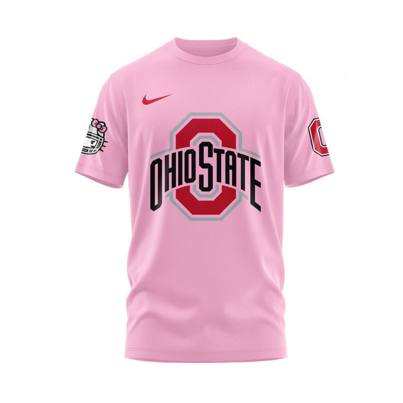 Ohio State Football x Hello Kitty T-Shirt Cute Tees Gifts For Football Fan