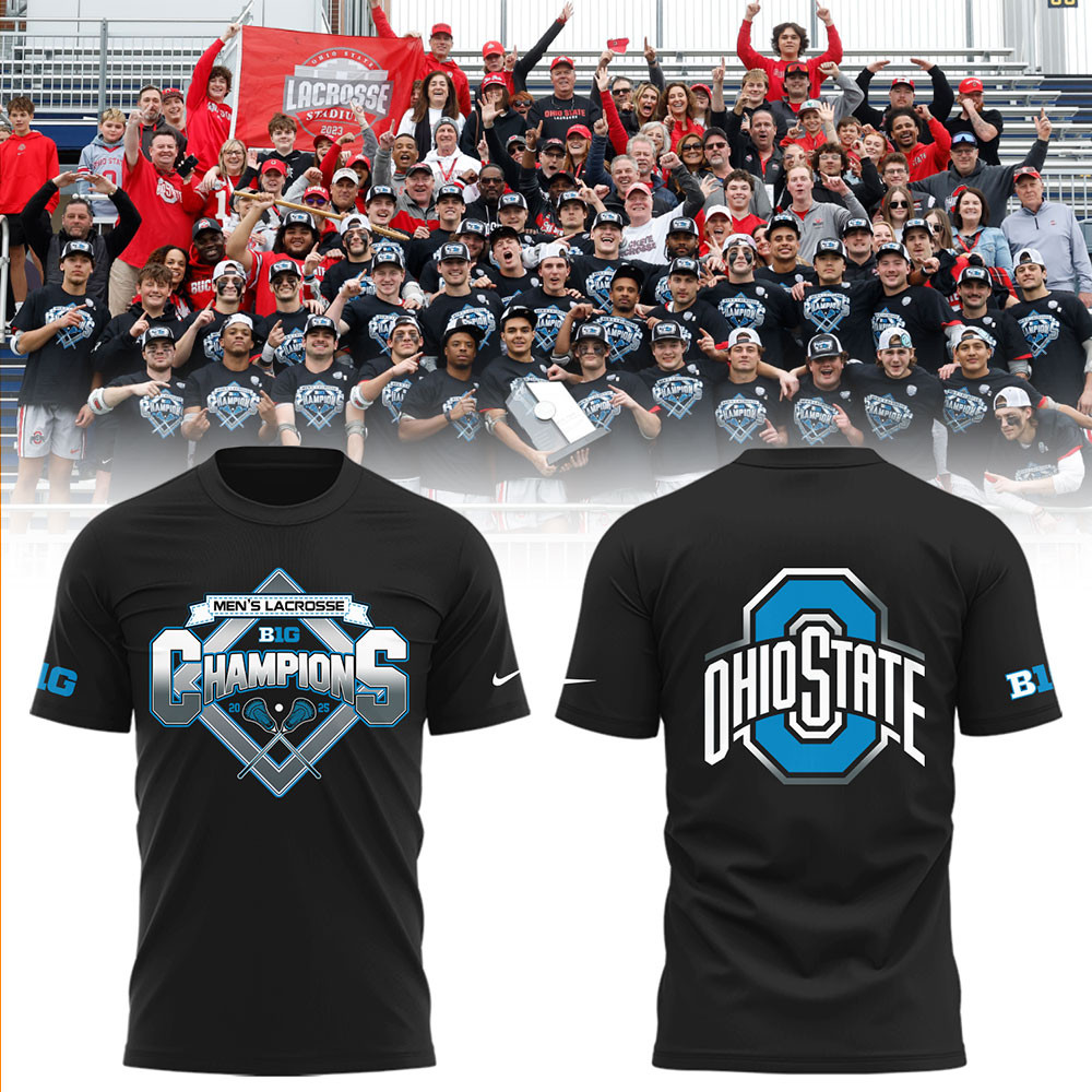 Ohio State Men's Lacrosse Big 10 Champions Shirt Gifts For Husband