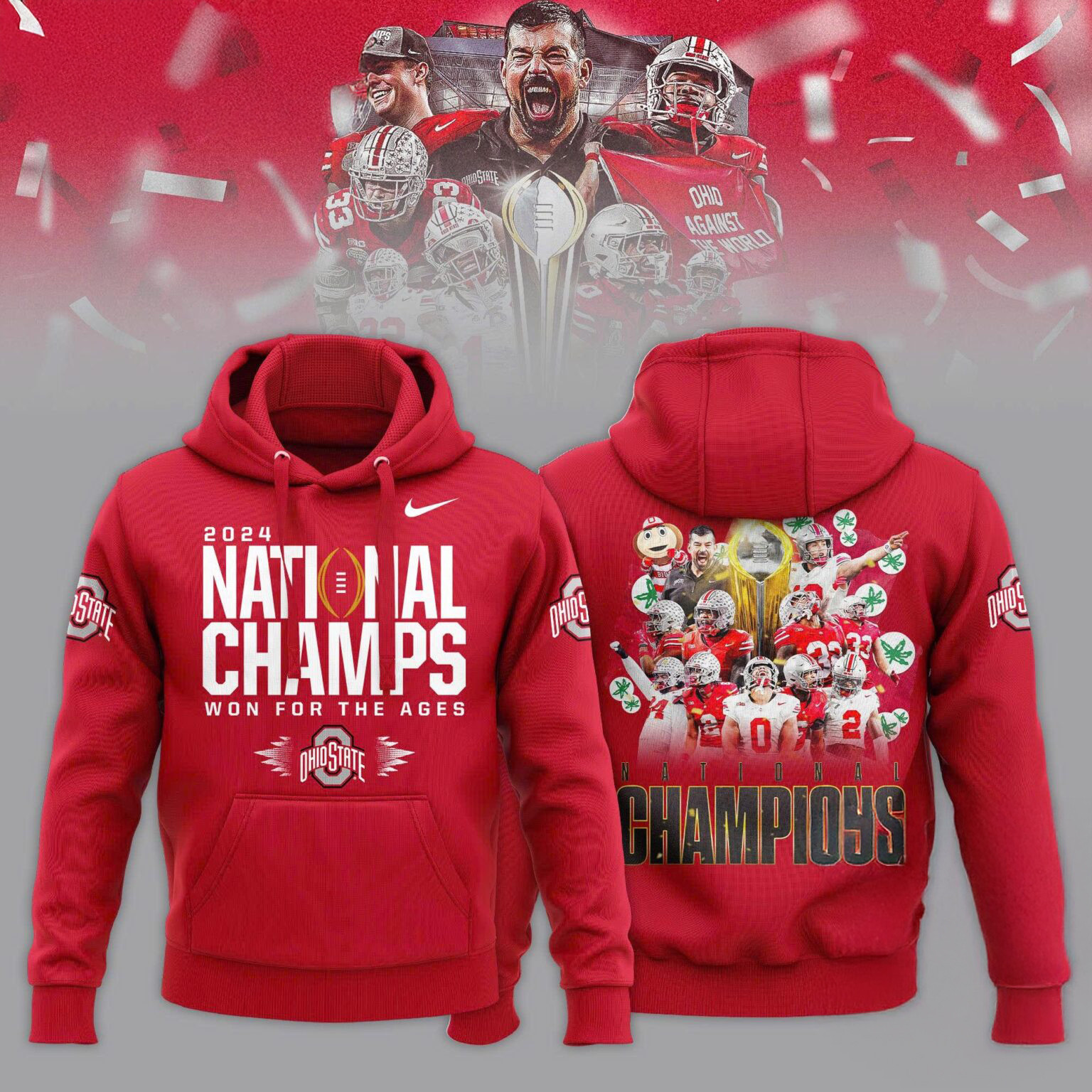 Ohio State National Champions 2025 Hoodie Football Lover Fan Gifts