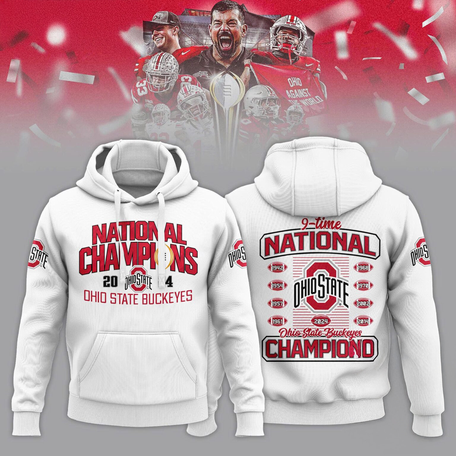 Ohio State National Champions 2025 Hoodie Gifts For Football Fan