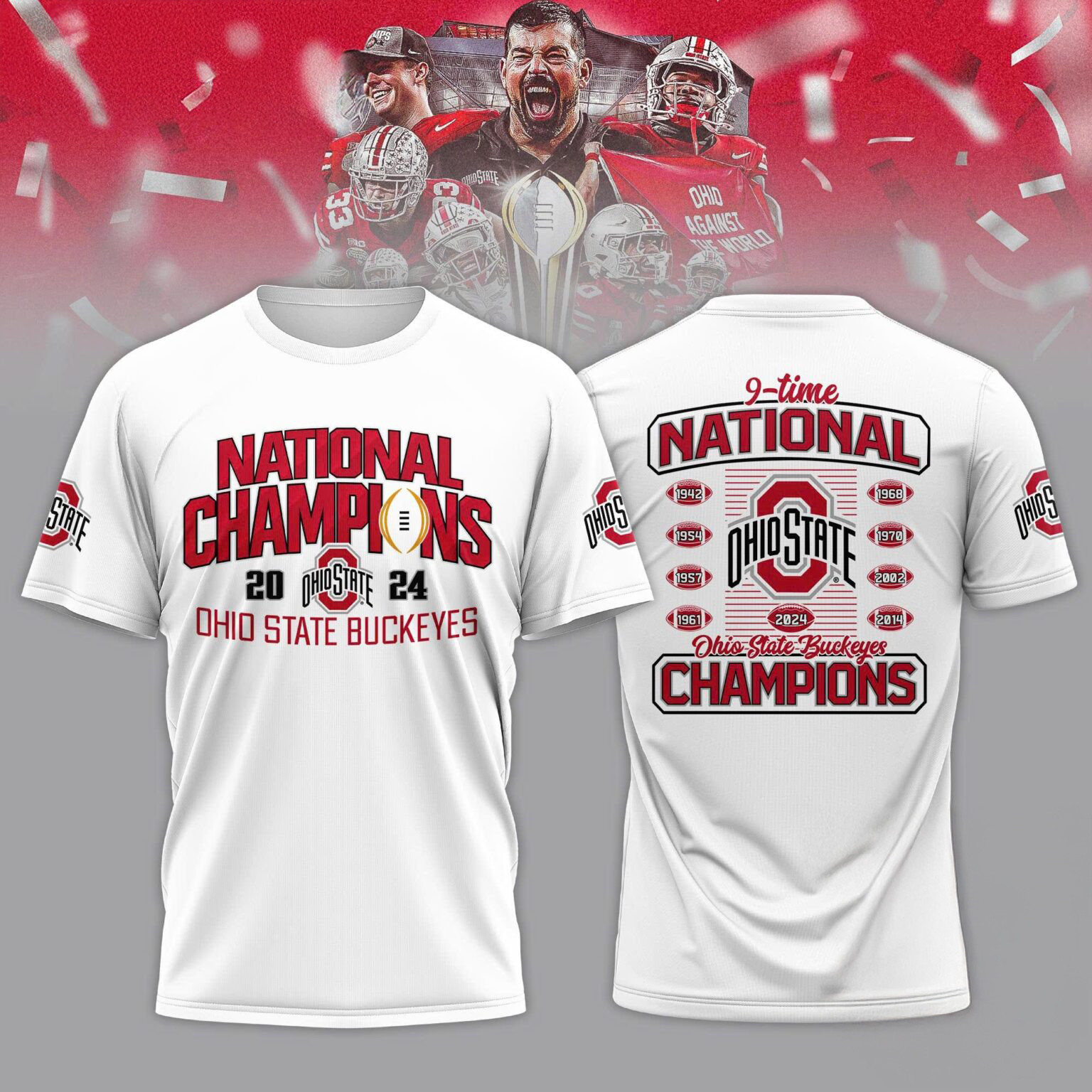 Ohio State National Champions 2025 T-Shirt Gifts For Football Fan