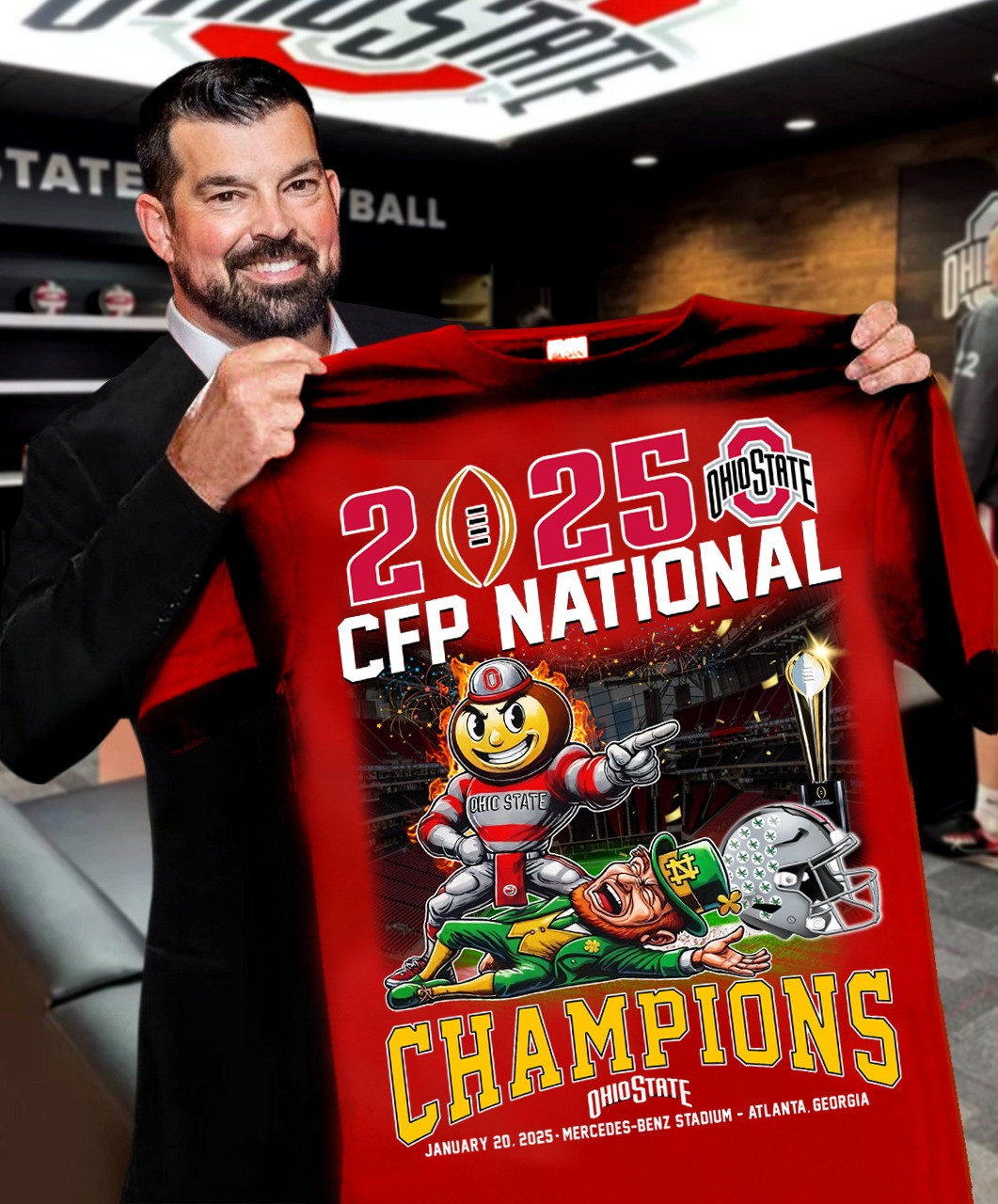 Ohio State National Champions Shirt 2025 CFP OSU National Championship Merch