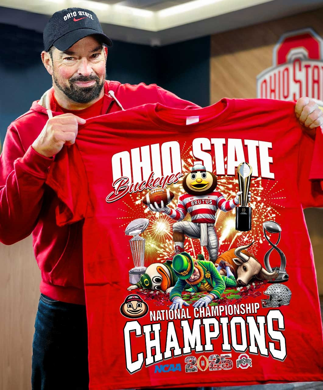 Ohio State National Champions Shirt 2025 Ohio State Buckeyes Championship T-Shirt Merch